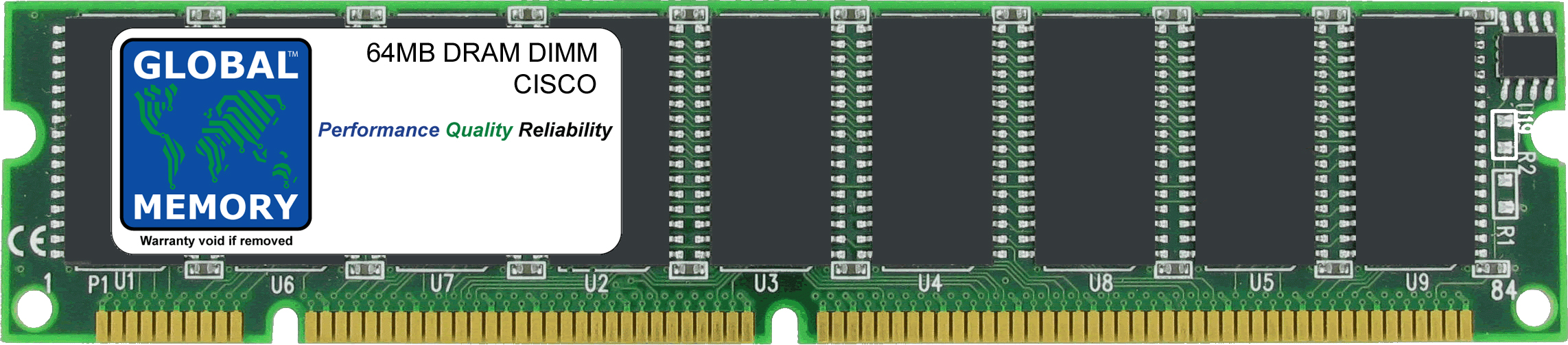 64MB DRAM DIMM MEMORY RAM FOR CISCO 7500 SERIES ROUTERS ROUTE SWITCH PROCESSOR 8 (MEM-RSP8-64M)